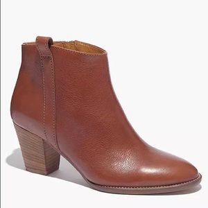New Madewell Brown Leather Billie Boots